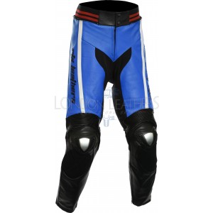 RTX Akira Blue Leather Motorcycle Trouser Pant 